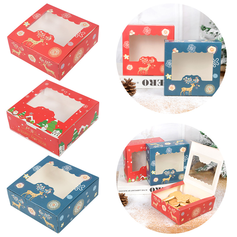 窓付きクリスマスクッキーボックス,キャンディーボックス,チョ - Advent Calendar Gift のレビューと価格