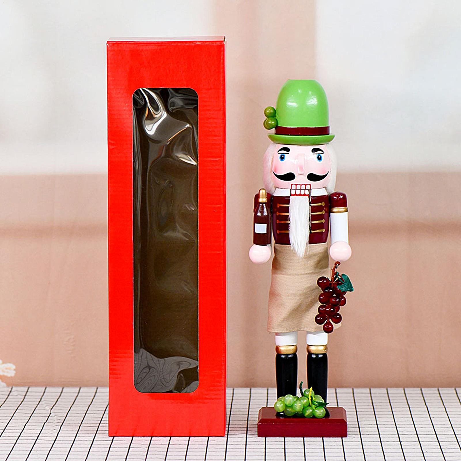 くるみ割り人形クリスマス装飾木製くるみ割り人形木製置物飾りゲ - Nutcracker Figurine のレビューと価格