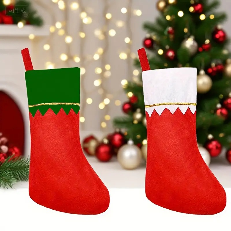 クリスマスの飾り付け用ストッキング、暖炉に吊るすギフトバッグ - Christmas Stocking Hanging のレビューと価格