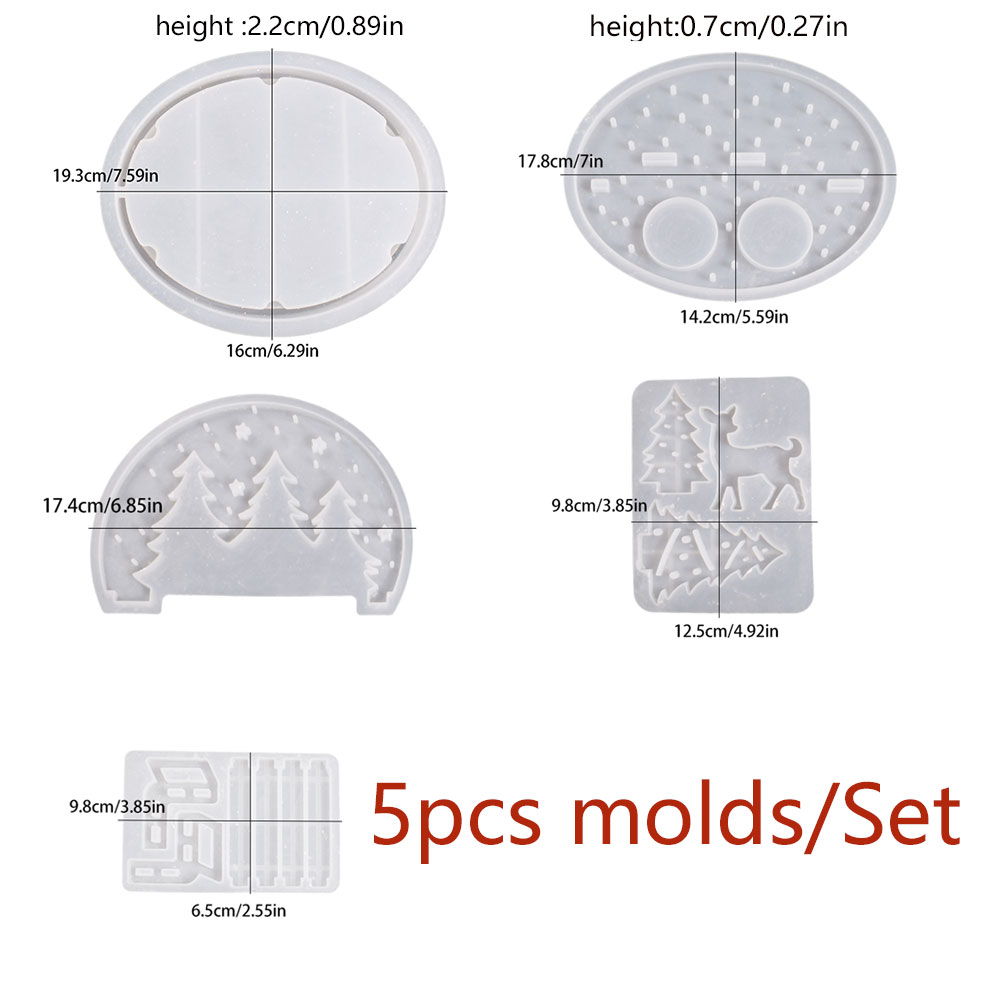 クリスマスエルクティーライトキャンドルホルダーシリコンモール - Holiday Candle Set のレビューと価格