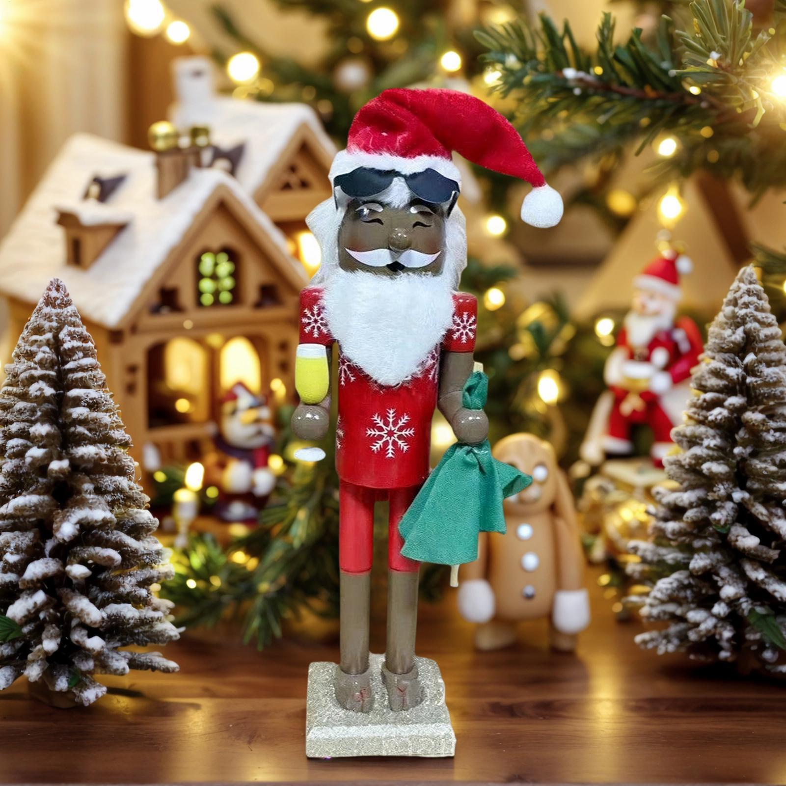 くるみ割り人形のオーナメント クリスマス アフリカのサンタ  - Nutcracker Figurine のレビューと価格