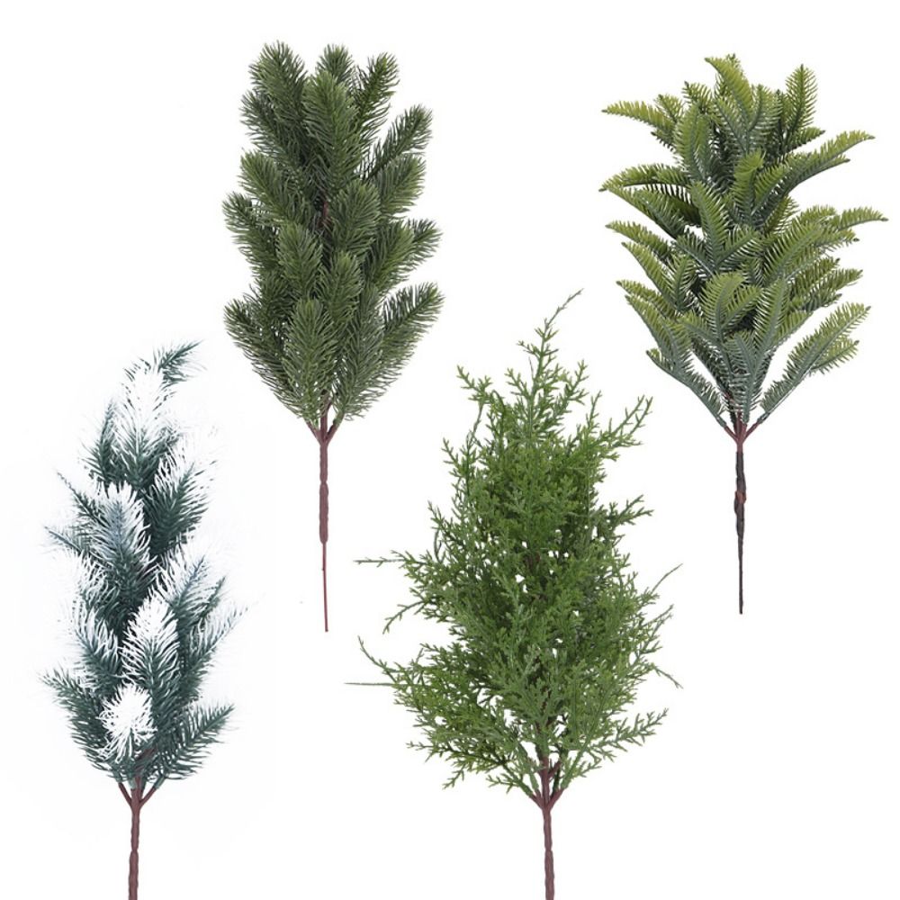人工松の枝のクリスマスツリー、偽のヒノキの葉、DIYの花輪、 - Christmas Wreath Fake のレビューと価格