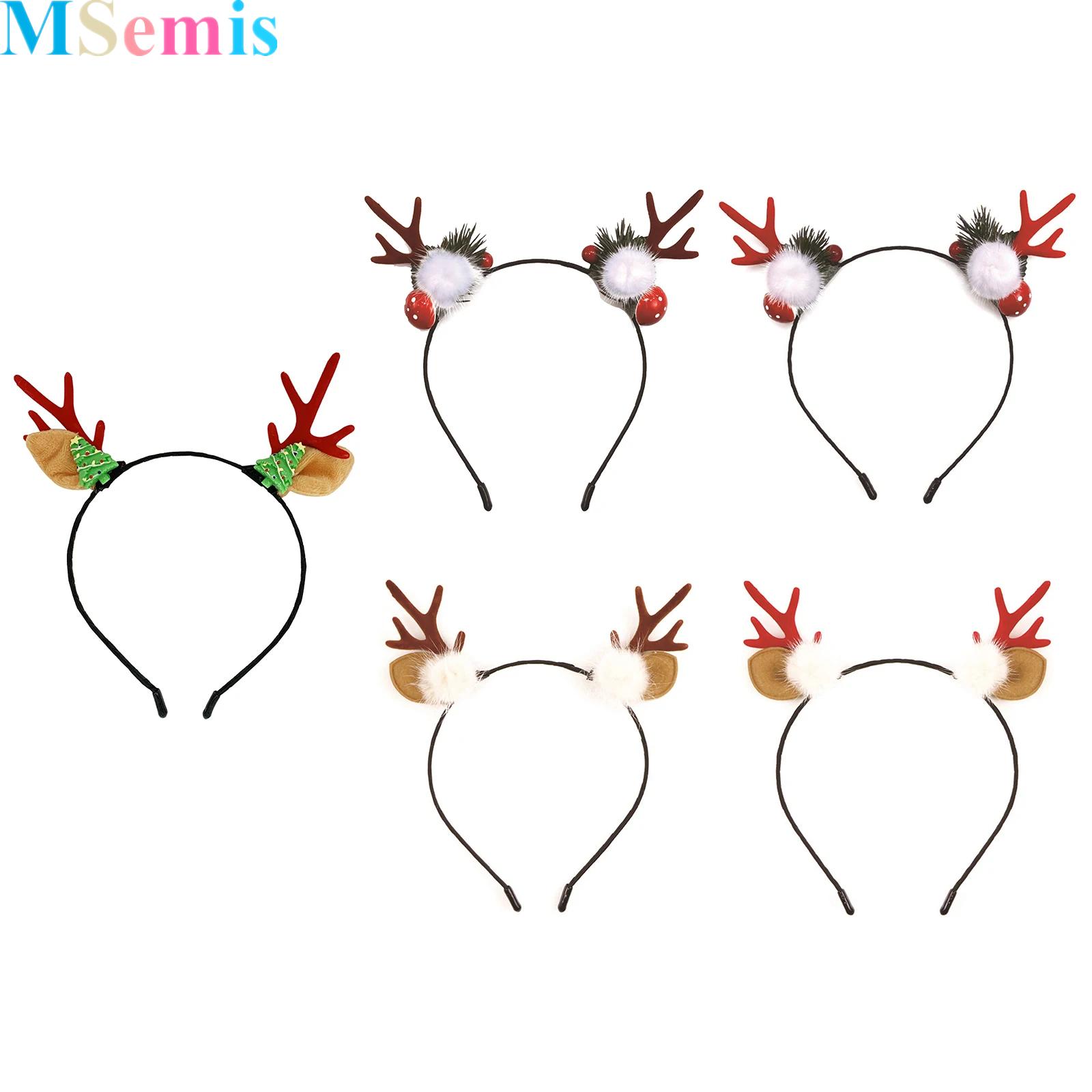 トナカイの角 鹿の耳 ヘッドバンド ハロウィンパーティー用  - Reindeer Antlers Headband のレビューと価格