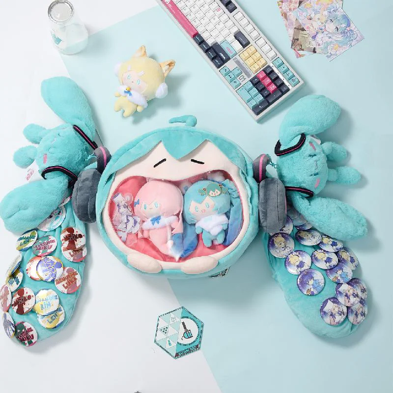 2026 初音ミクアニメ帽子ショルダーバッグ新しいバックパッ - Santa Hat Plush のレビューと価格