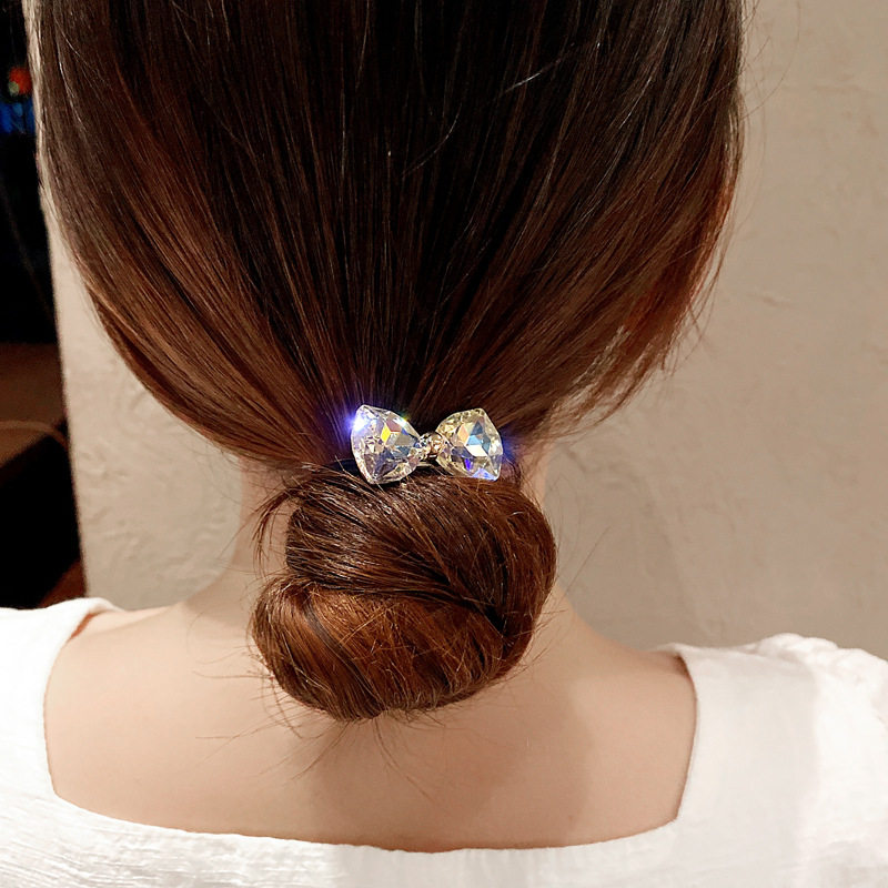 ラインストーンボウヘアロープセット　韓国風高級ミニマリスト　 - Ribbon Bow Gift のレビューと価格