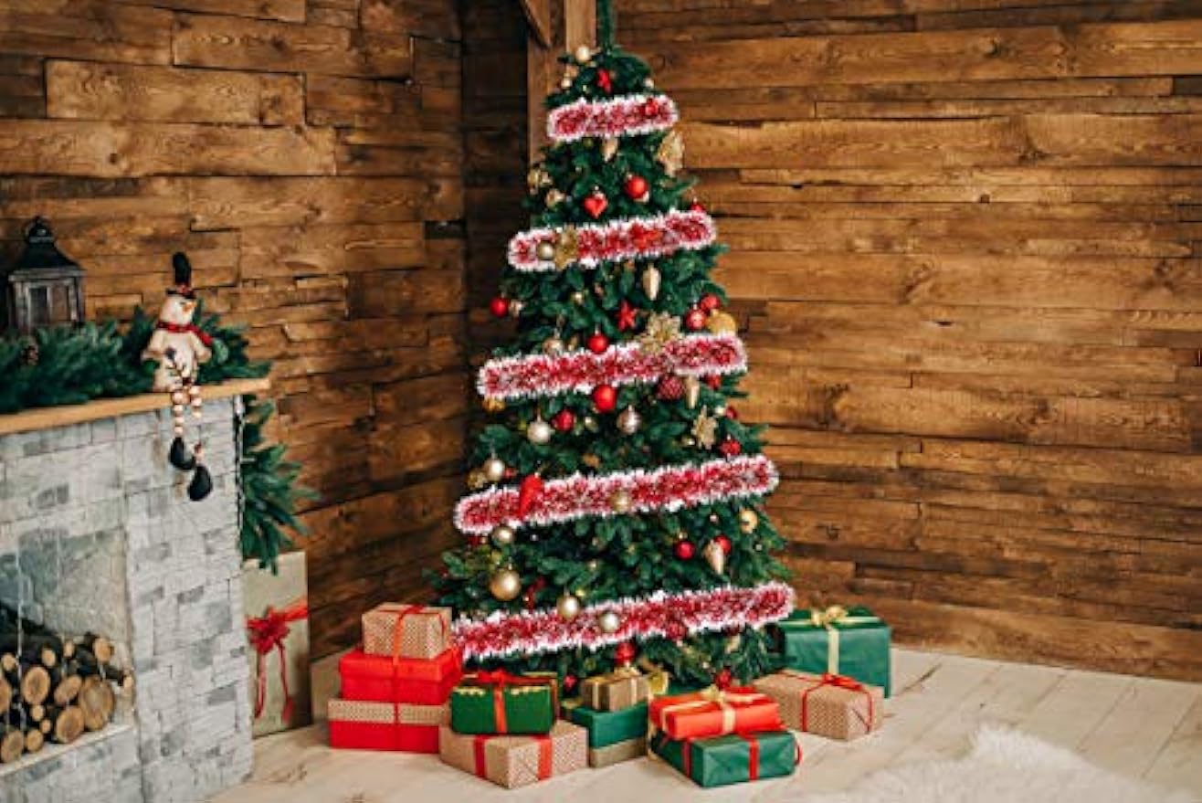 クリスマスの金属のstreamers、緑の霜の先端のタッセル - Tinsel Garland Decoration のレビューと価格