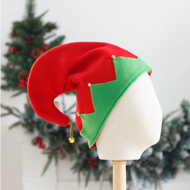 ぬいぐるみエルフ帽子、金属製ベル飾り付き、クリスマスイブのサ - Santa Hat Plush のレビューと価格