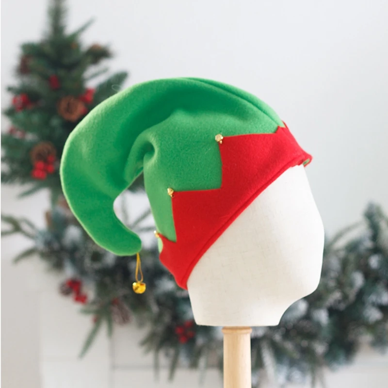 ぬいぐるみエルフ帽子、金属製ベル飾り付き、クリスマスイブのサ - Santa Hat Plush のレビューと価格