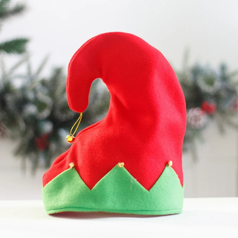 ぬいぐるみエルフ帽子、金属製ベル飾り付き、クリスマスイブのサ - Santa Hat Plush のレビューと価格