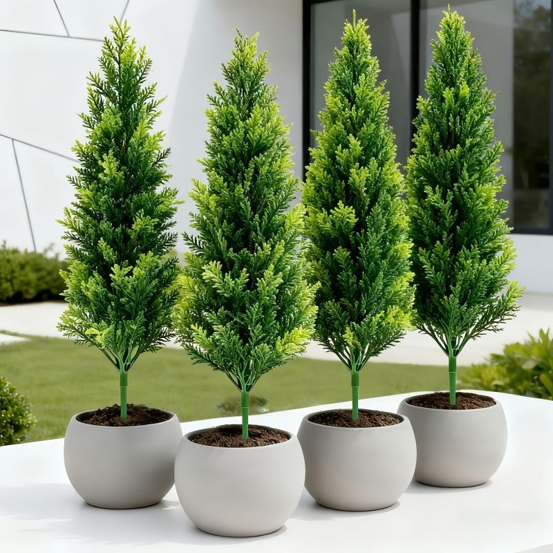 人工プラスチック製松の木地面挿入用ステーク、屋外庭園景観用フ - Christmas Tree Artificial のレビューと価格
