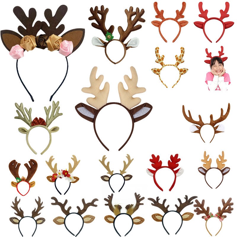 トナカイコスチュームセット チュチュスカート 蝶ネクタイ付き - Reindeer Antlers Headband のレビューと価格