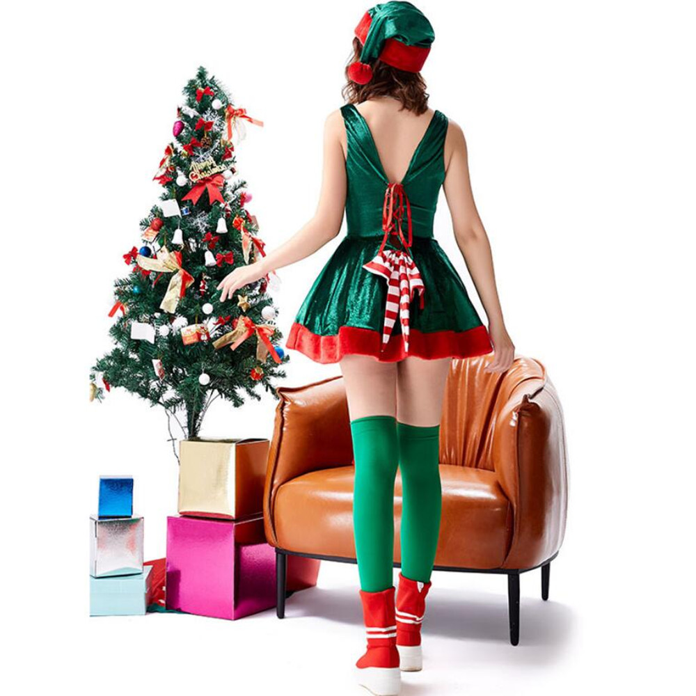 大人のエルフサンタクロースコスプレ衣装レディース女性クリスマ - Elf Costume Christmas のレビューと価格