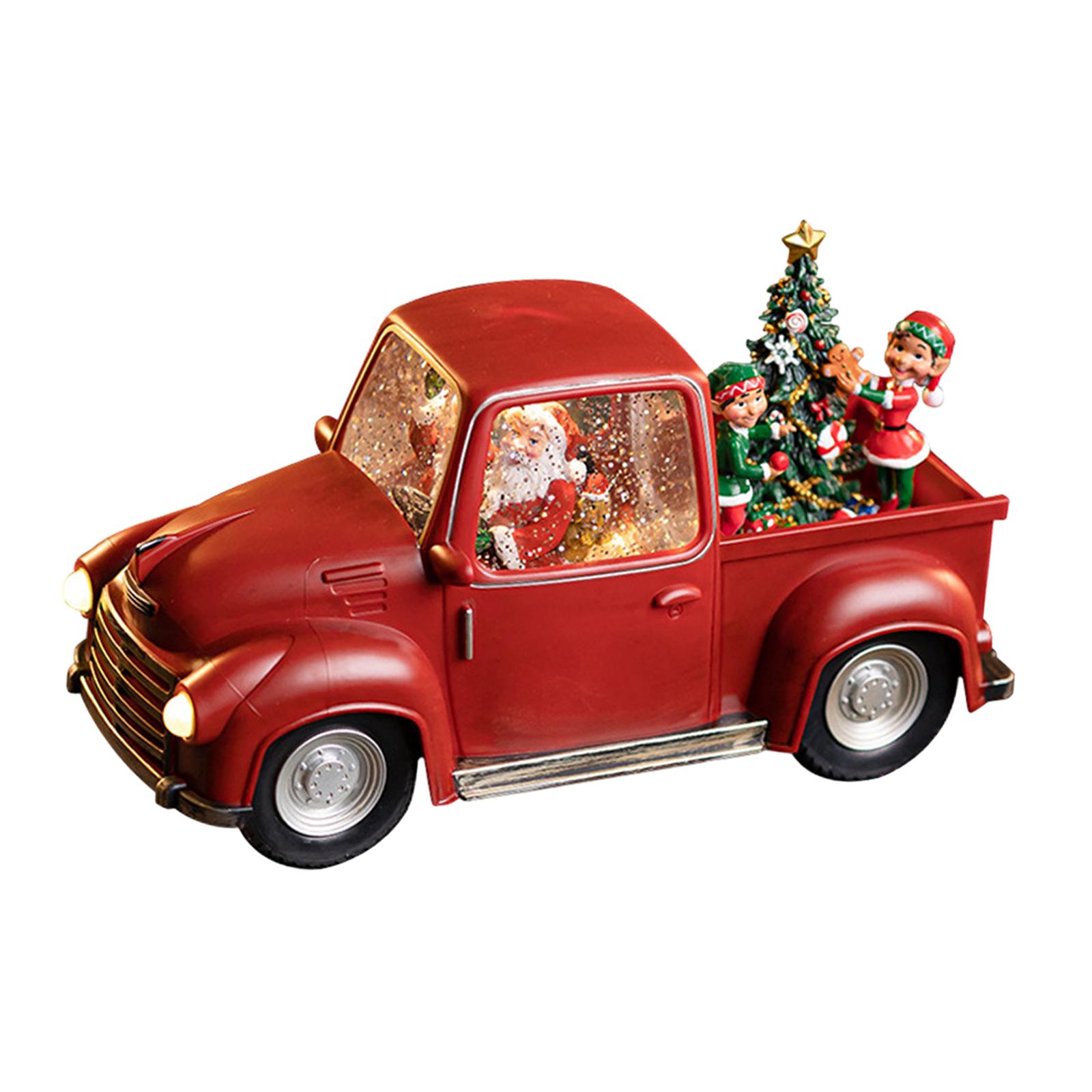 クリスマスデコレーション サンタクロース トラック 車 モデ - Snow Globe Musical のレビューと価格
