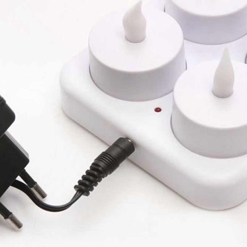 充電式LEDキャンドル12個セット、フレームレス静電ティーラ - Holiday Candle Set のレビューと価格