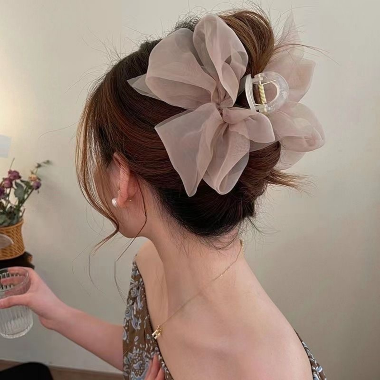 1PCFashion メッシュチュール大弓グラブクリップエレ - Ribbon Bow Gift のレビューと価格