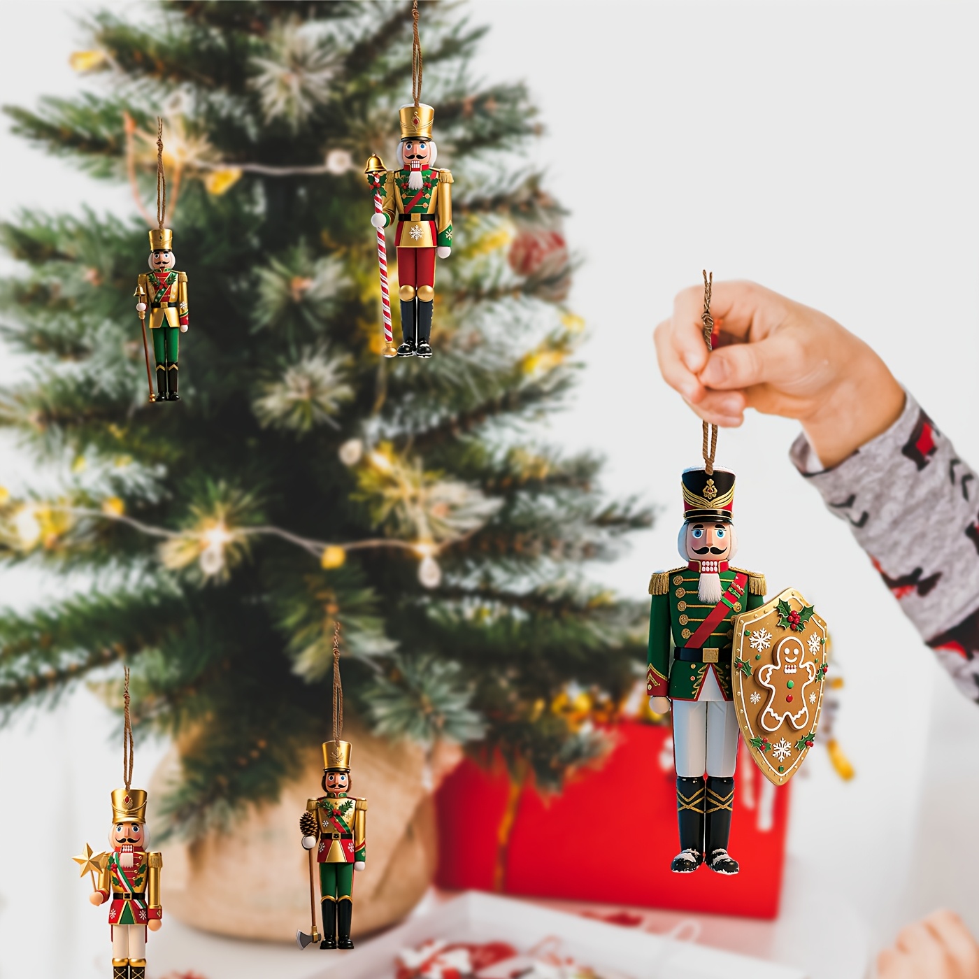 12 個 2D フラット木製クリスマスくるみ割り人形兵士オー - Nutcracker Figurine のレビューと価格