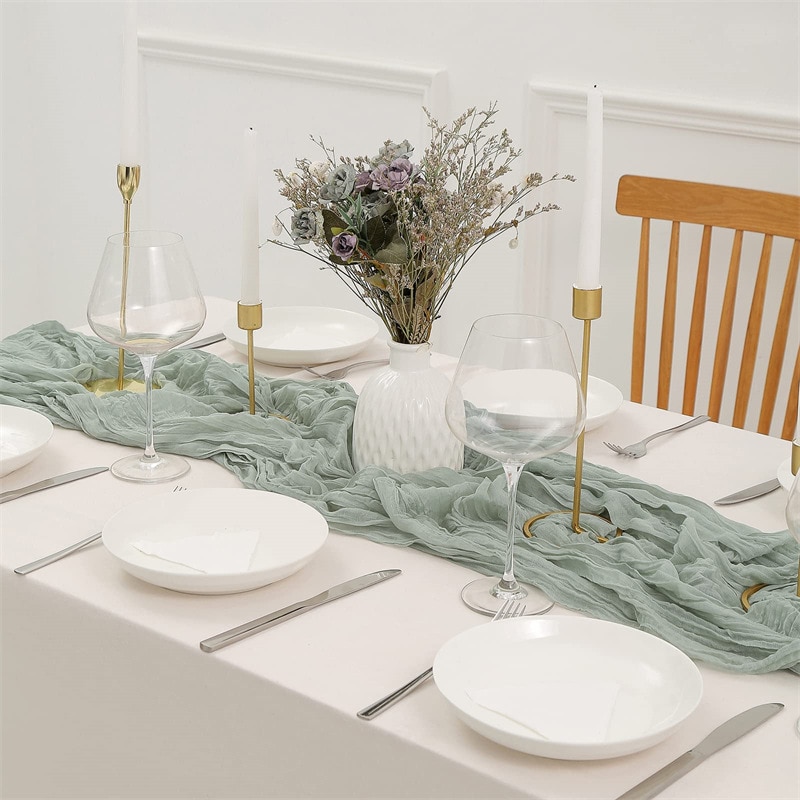 セミシアーガーゼウェディングパーティークリスマス宴会テーブル - Christmas Table Runner のレビューと価格