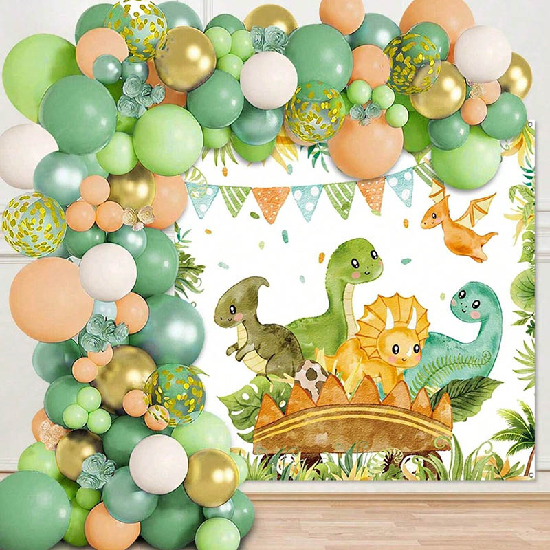 恐竜バルーンセットアーチ 子供の誕生日 恐竜テーマパーティー - Tinsel Garland Decoration のレビューと価格