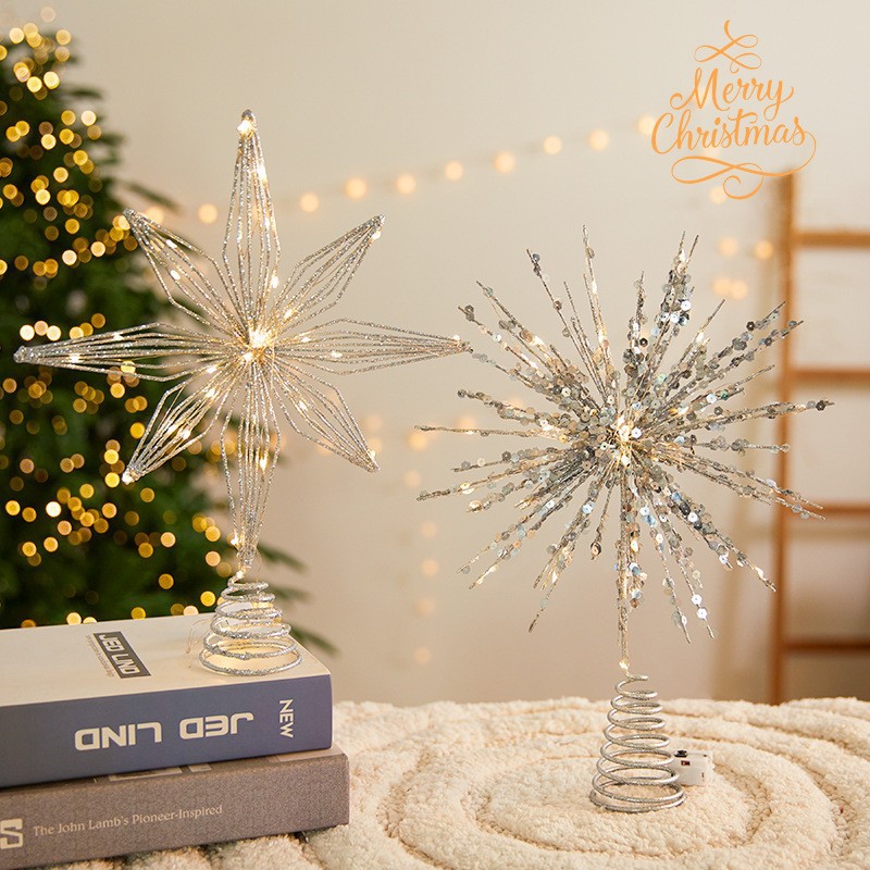 30 センチメートルクリスマスツリートッパースターストリング - Star Tree Topper のレビューと価格