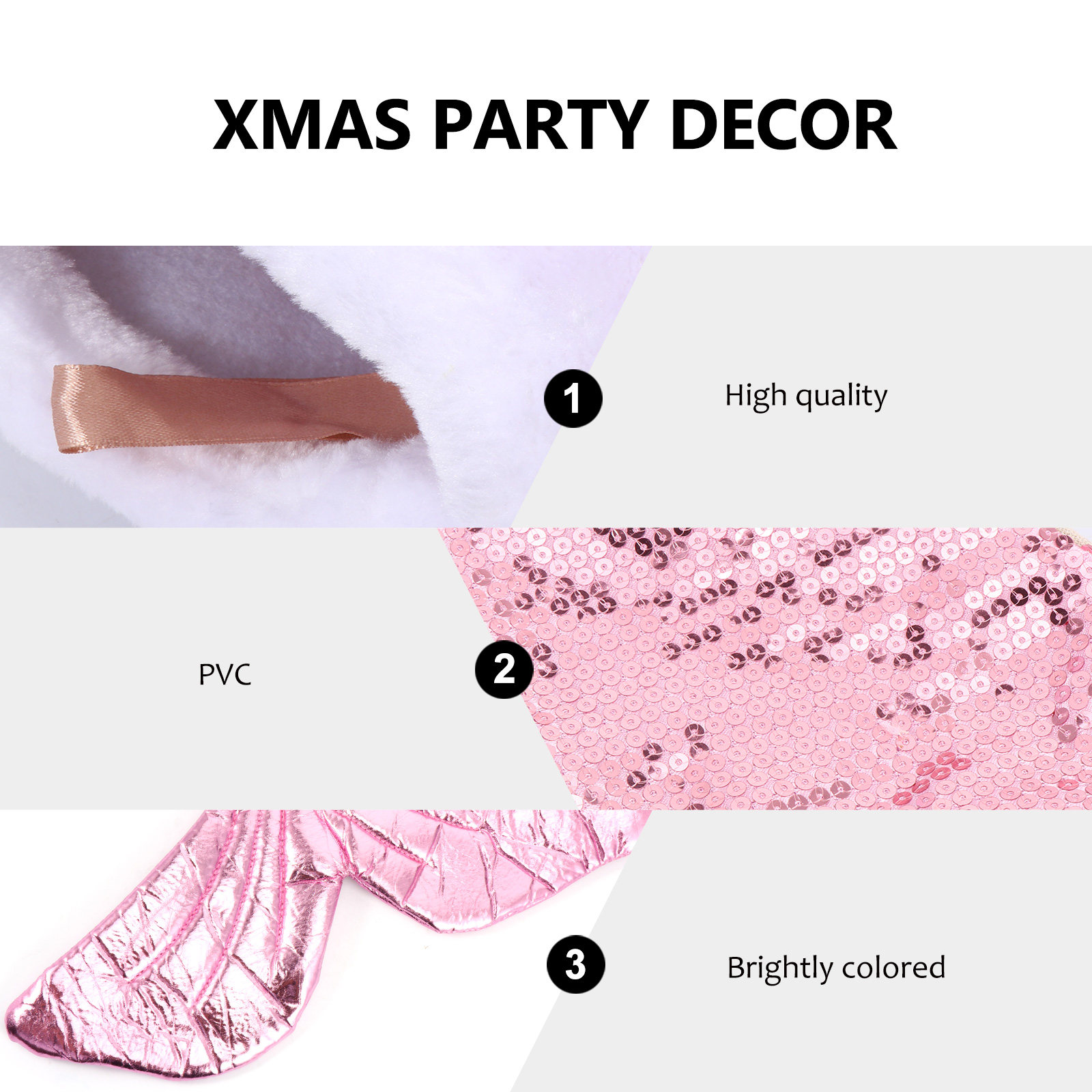 スパンコールマーメイドテールストッキングクリスマスデコレーシ - Christmas Stocking Hanging のレビューと価格