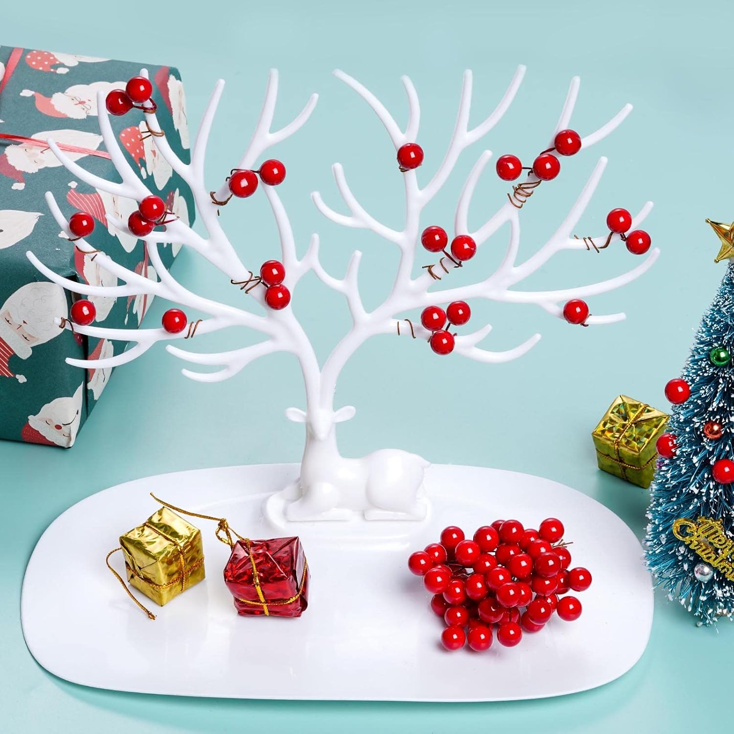 人工ホーリーベリー ミニ 10mm フェイクベリー デコレー - Christmas Wreath Fake のレビューと価格