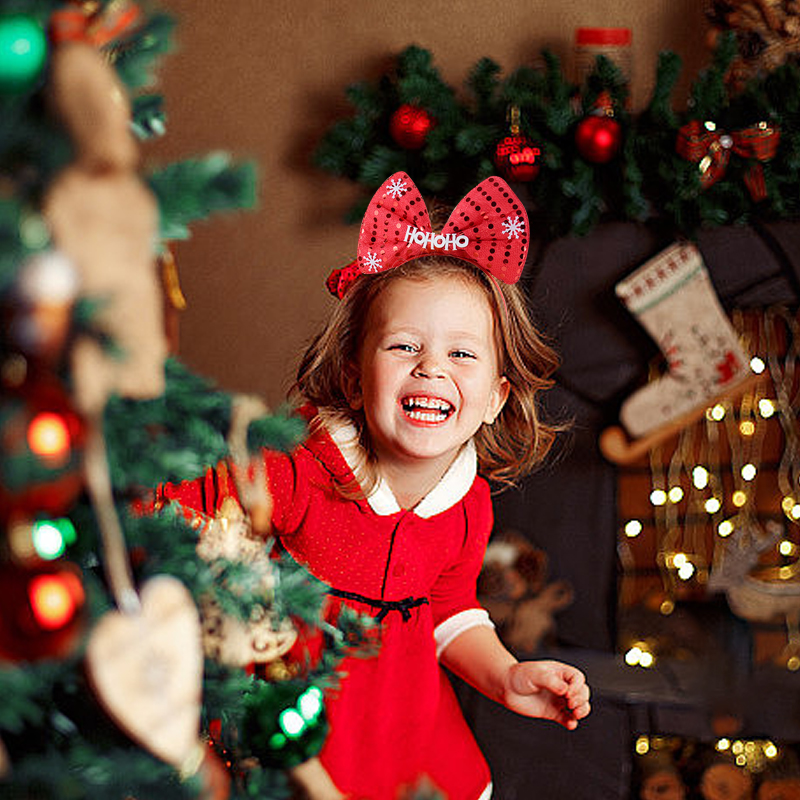 クリスマスヘッドバンド 子供 大人 サンタクロース エルク  - Reindeer Antlers Headband のレビューと価格