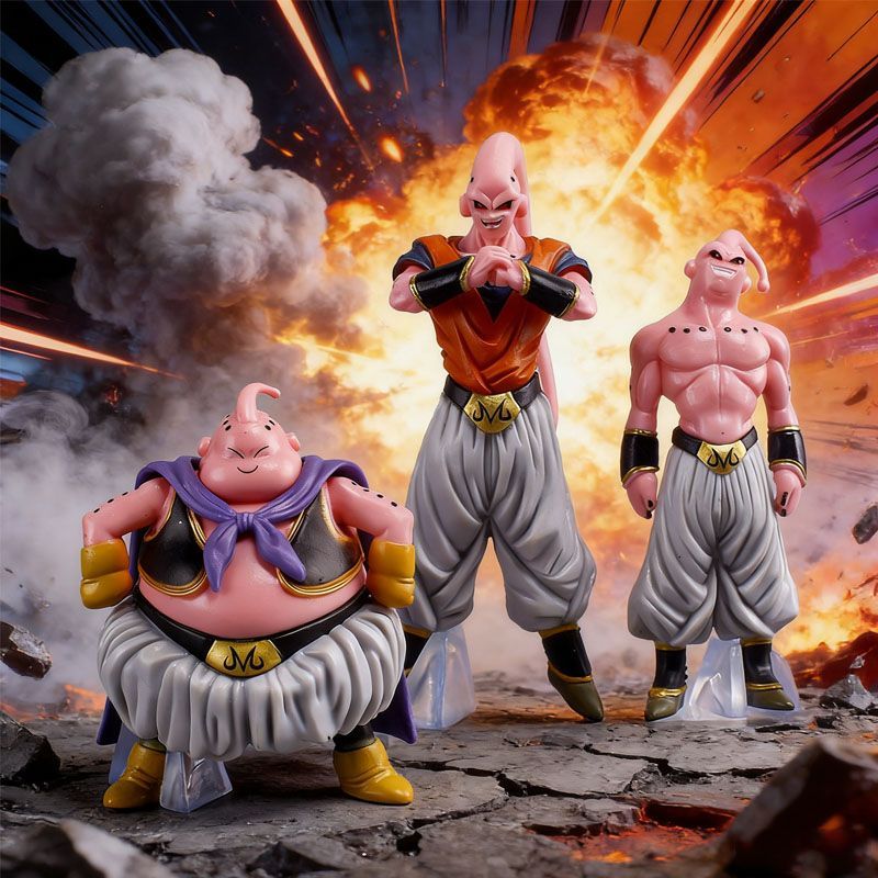 ドラゴンボール魔人ブウ漫画キュートフィギュアモデル可愛い2D - Ornament Ball Set のレビューと価格