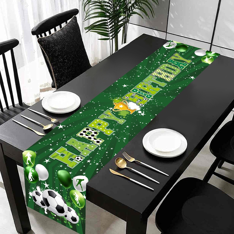 1pc サッカー/フットボールパーティーテーブルフラグテーブ - Christmas Table Runner のレビューと価格