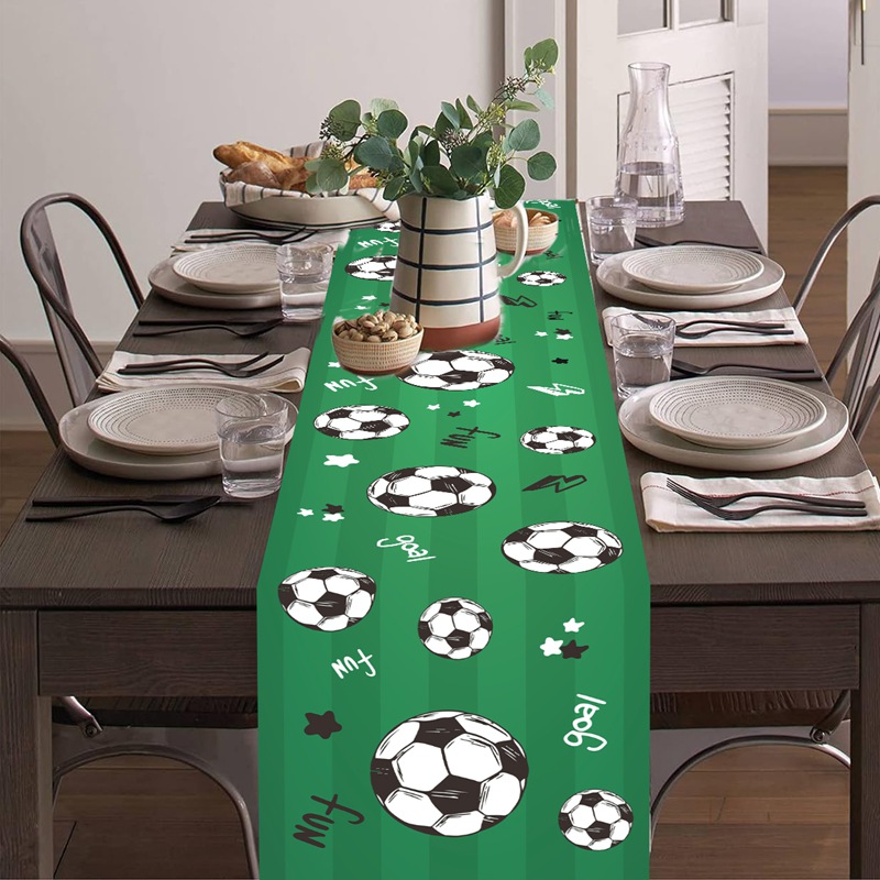 1pc サッカー/フットボールパーティーテーブルフラグテーブ - Christmas Table Runner のレビューと価格