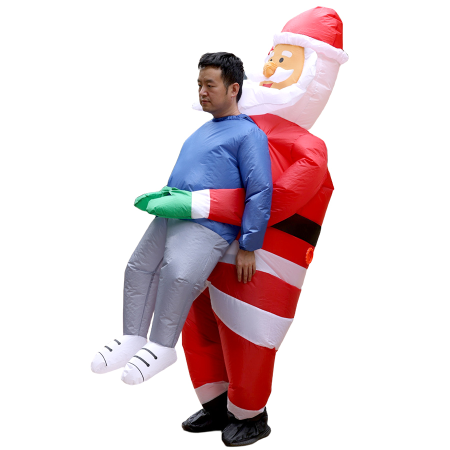 クリスマス面白いインフレータブルコスチュームジンジャーブレッ - Elf Costume Christmas のレビューと価格