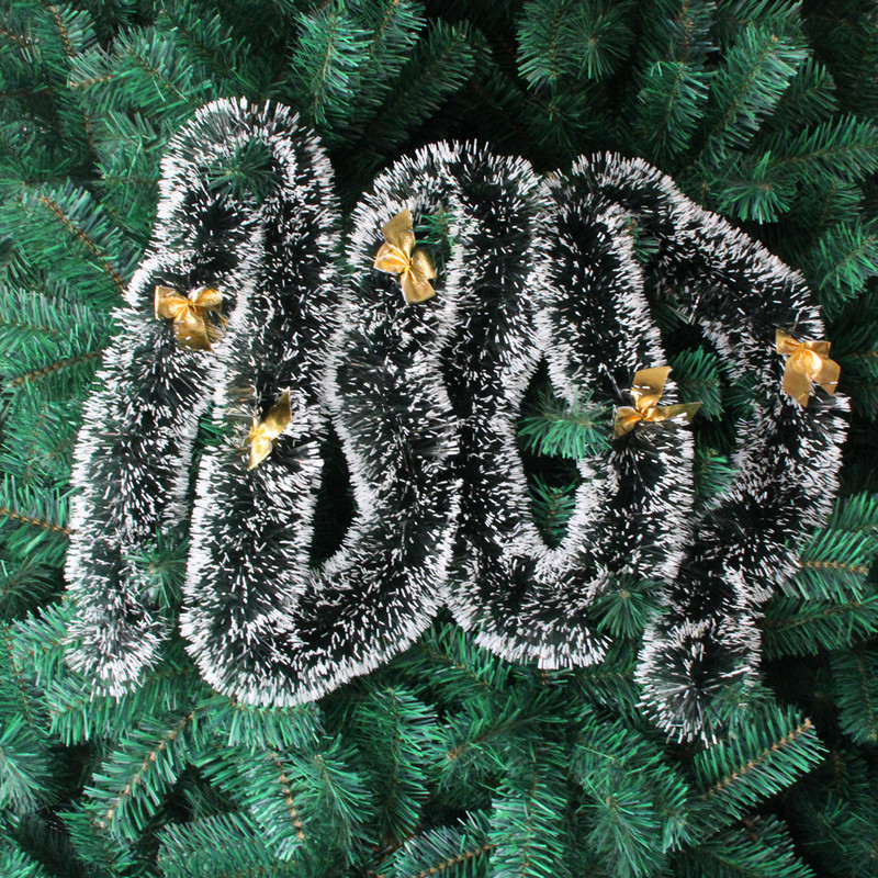 2M LEDライト付きクリスマスティンセルガーランド、光沢の - Tinsel Garland Decoration のレビューと価格
